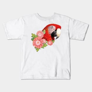 Scarlet macaw Kids T-Shirt